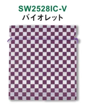 不織布和風柄巾着 市松柄 1000枚（50枚×20袋）